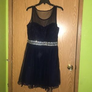 Navy Blue Formal Dance dress size 15